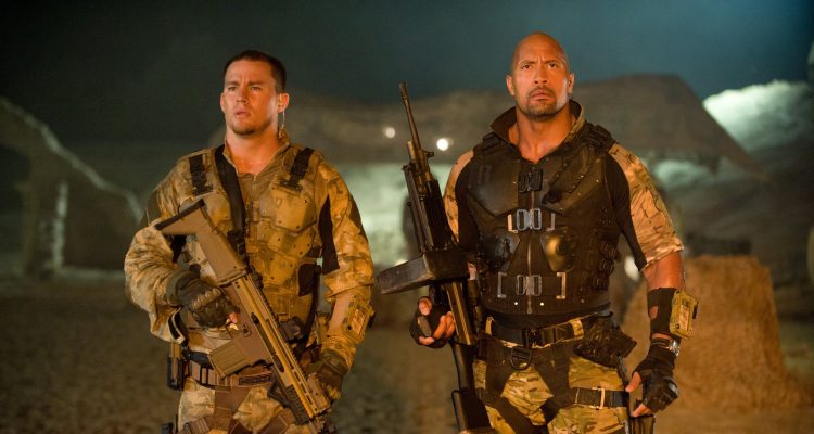 Dwayne Johnson and Channing Tatum in G.I. Joe- Retaliation (2013)