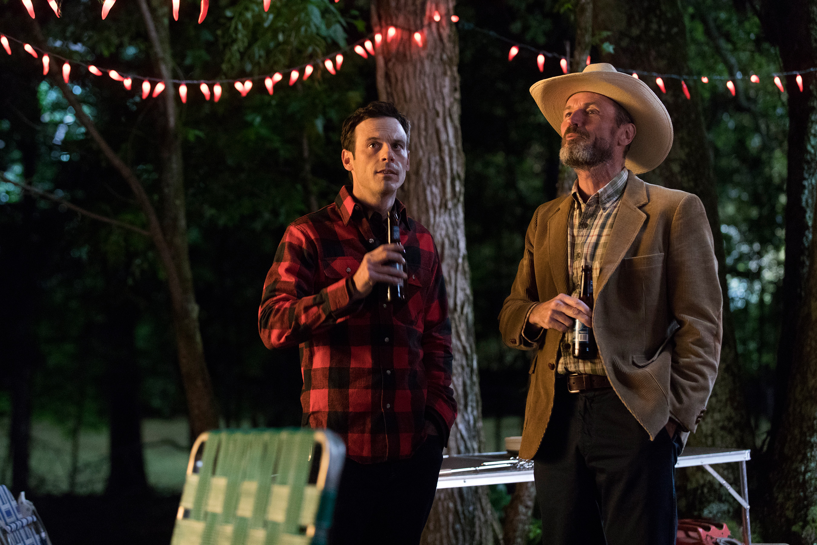 Scoot McNairy as Gordon Clark, Toby Huss as John Bosworth - Halt and Catch Fire _ Season 4, Episode 4 - Photo Credit: Bob Mahoney/AMC
