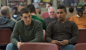 Adam Schumann (Miles Teller, left) and Tausolo 'Solo' Aeiti (Beulah Koale) come home changed men in 'Thank You for Your Service.'