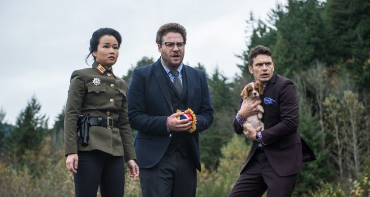 James Franco, Seth Rogen, and Diana Bang in The Interview (2014)