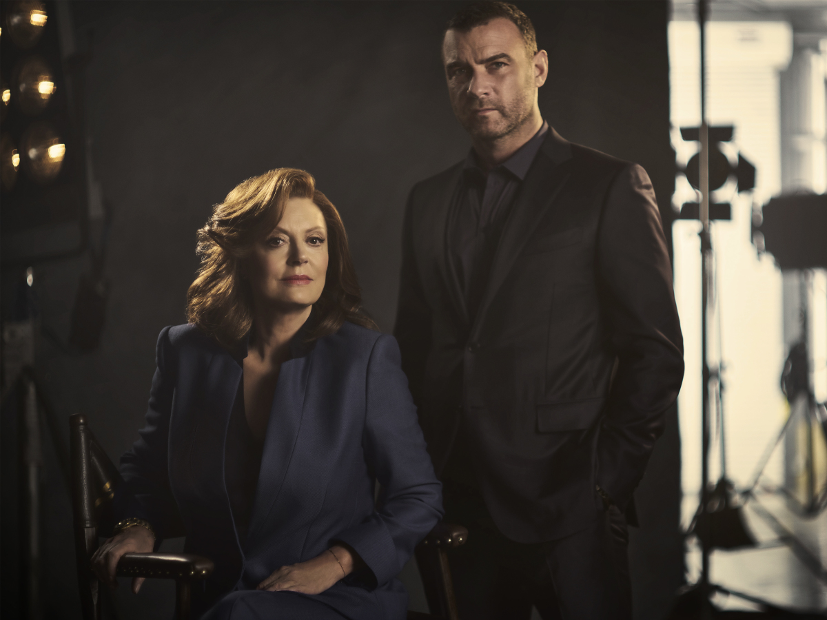 Gallery photo from RAY DONOVAN (Season 5). - Photo: Kurt Iswarienko/SHOWTIME - Photo ID: RAYDONOVAN_S5_PRART_02.R Pictured: Susan Sarandon as Sam Winslow and Liev Schreiber as Ray Donovan