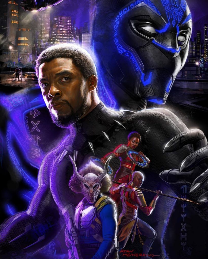 comic con black panther poster