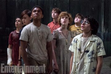 It (2017) JACK GRAZER as Eddie Kaspbrak, JAEDEN LIEBERHER as Bill Denbrough, CHOSEN JACOBS as Mike Hanlon, WYATT OLEFF as Stanley Uris, SOPHIA LILLIS as Beverly Marsh, JEREMY RAY TAYLOR as Ben Hascomb and FINN WOLFHARD as Richie Tozier†