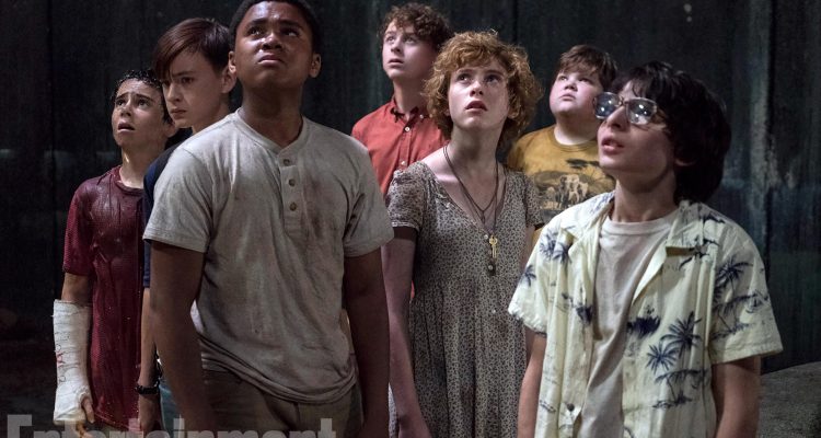 It (2017) JACK GRAZER as Eddie Kaspbrak, JAEDEN LIEBERHER as Bill Denbrough, CHOSEN JACOBS as Mike Hanlon, WYATT OLEFF as Stanley Uris, SOPHIA LILLIS as Beverly Marsh, JEREMY RAY TAYLOR as Ben Hascomb and FINN WOLFHARD as Richie Tozier†