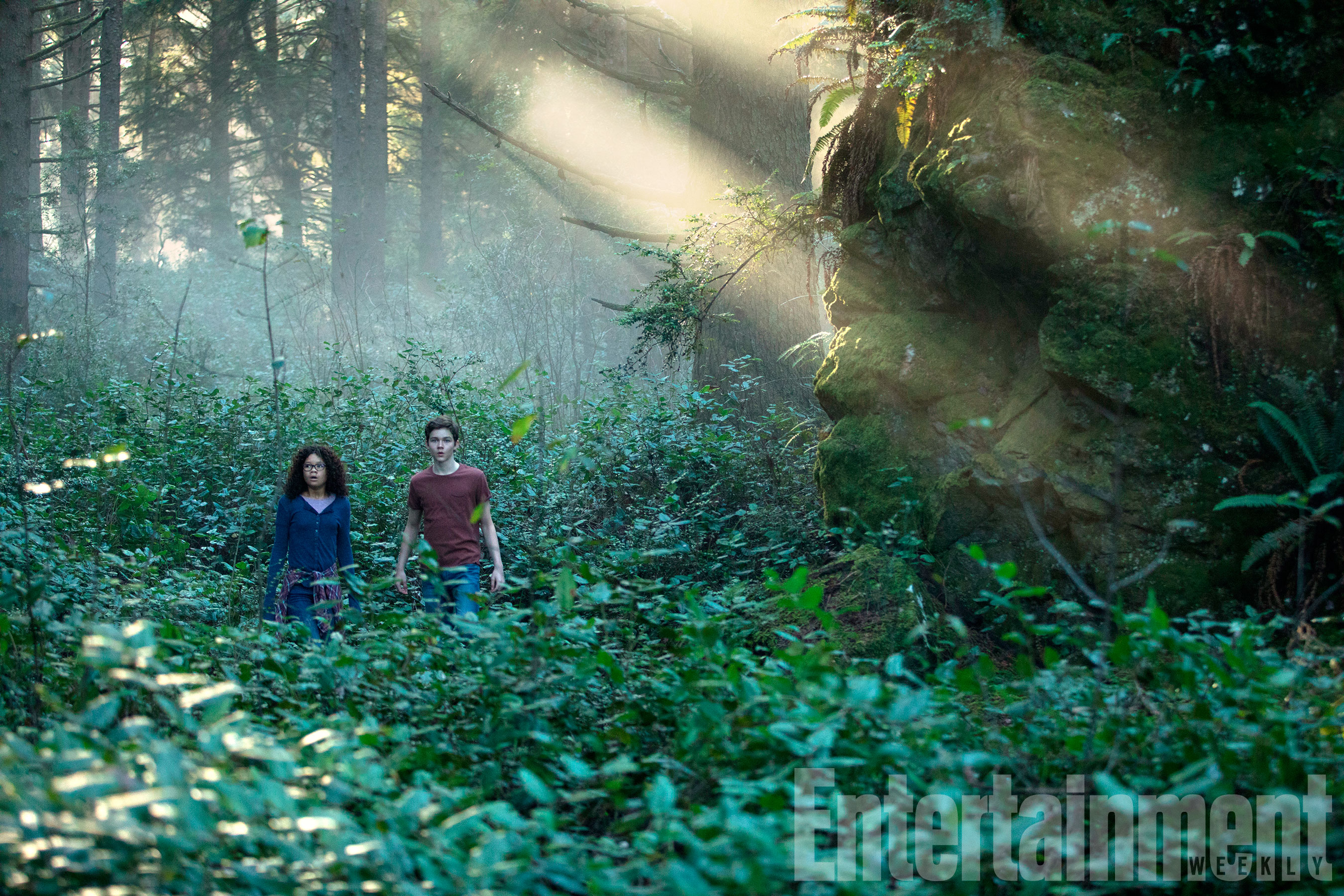A Wrinkle in Time Meg Murry (Storm Reid) and Calvin O'Keefe (Levi Miller)