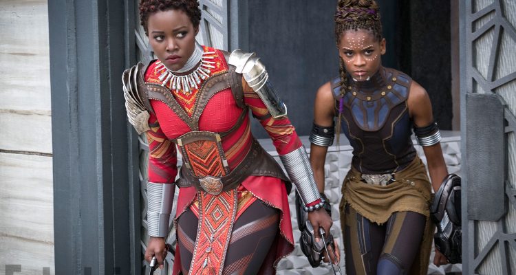 Marvel Studios' BLACK PANTHER L to R: Nakia (Lupita Nyong'o) and Shuri (Letitia Wright) Credit: Matt Kennedy/©Marvel Studios 2018