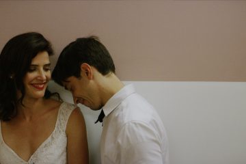 Cobie Smulders and Justin Long in Literally, Right Before Aaron. Courtesy of Screen Media Films.