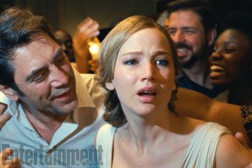 mother! Left to right: Javier Bardem as Eli and Jennifer Lawrence as Grace