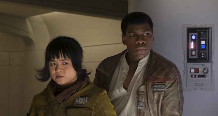 Star Wars: The Last Jedi..L to R: Rose (Kelly Marie Tran) and Finn (John Boyega)..Photo: David James..©2017 Lucasfilm Ltd. All Rights Reserved.