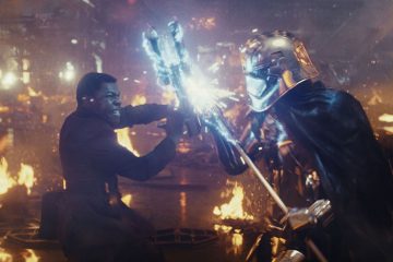 Finn-(John-Boyega,-left)-has-another-run-in-with-Captain-Phasma-(Gwendoline-Christie)-in-'Star-Wars--The-Last-Jedi.'-