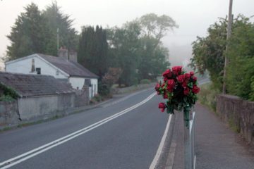 This image released by the Tribeca Film Festival shows a scene from the Alex Gibney film, "No Stone Unturned." Producers of Alex Gibney’s “No Stone Unturned” have pulled the documentary about the 1994 murder of six men in Northern Ireland from the Tribeca Film Festival over legal issues. The film was to premiere April 23 at the festival. (Stan Harlow/Tribeca Film Festival via AP)