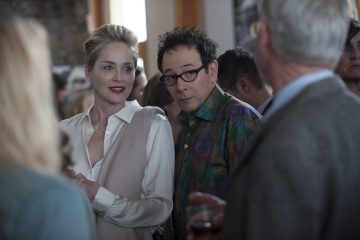 Sharon Stone as Olivia Lake; Paul Reubens as JC Mosaic