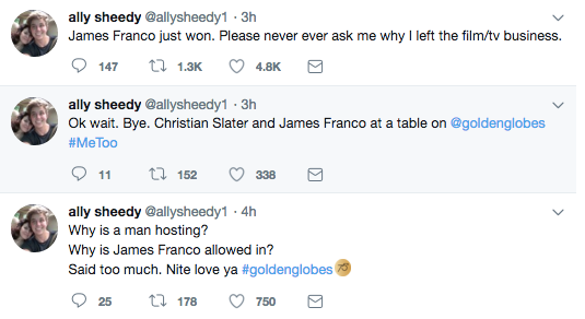 Ally Sheedy Tweets James Franco