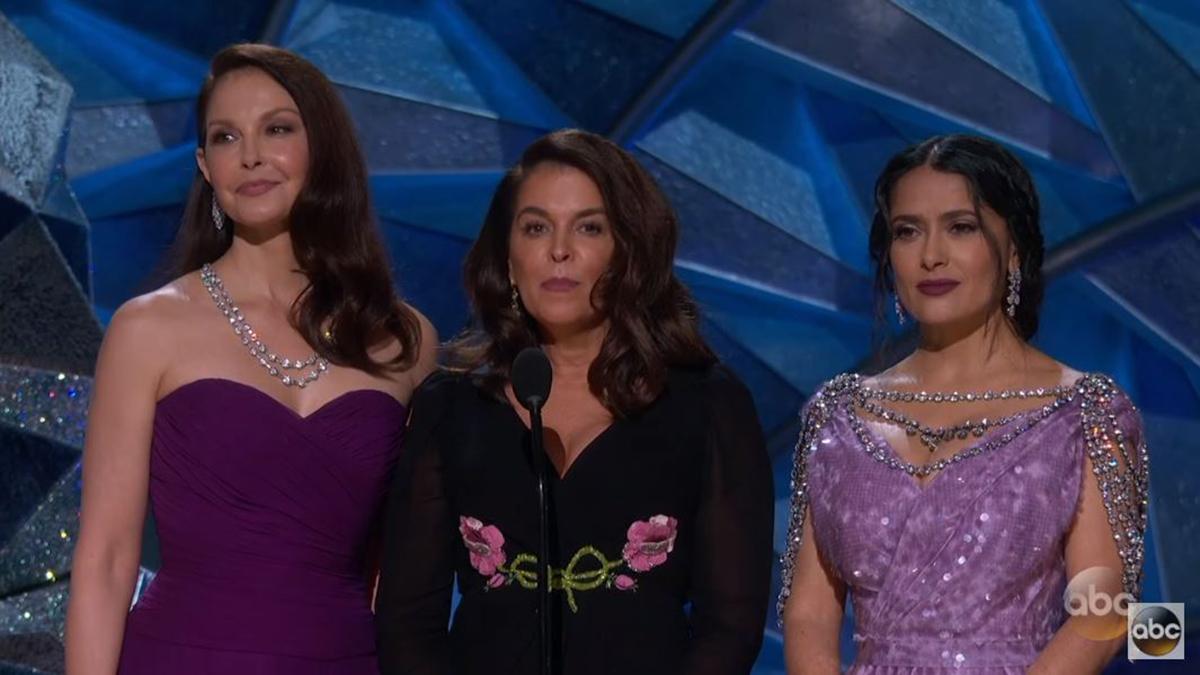 Oscars 2018 Ashley Judd, Salma Hayek Talk Times Up And #MeToo photo
