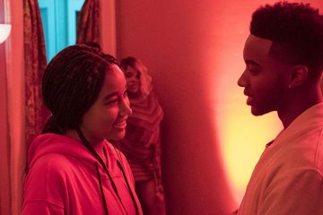 Amandla Stenberg and Algee Smith in The Hate U Give