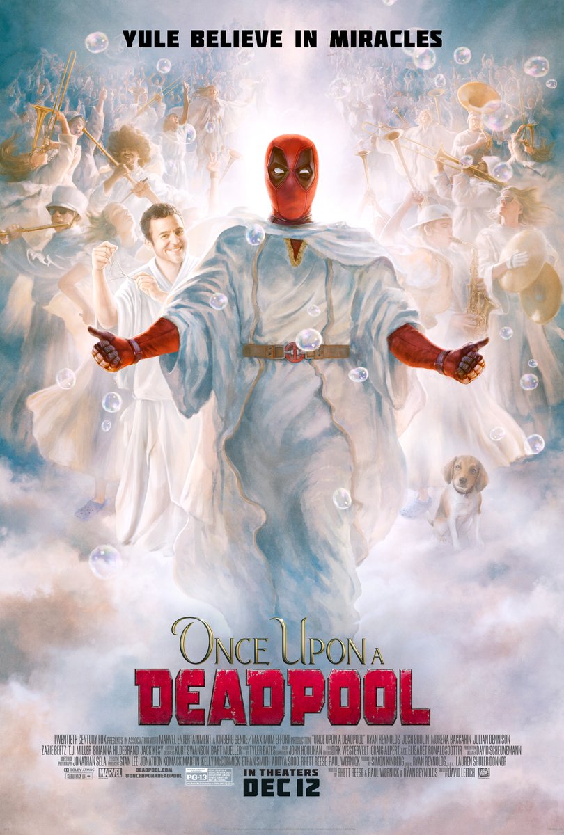 Once Upon a Deadpool Jesus Poster