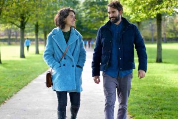 Pink Wall Tatiana Maslany Jay Duplass