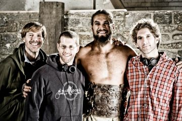 Frank Doelger, Jason Momoa, David Benioff, and D.B. Weiss in Game of Thrones (2011)