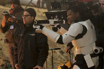 JJ Abrams John Boyega Star Wars Force Awakens