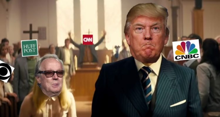 Donald Trump Kingsman Fake News Church