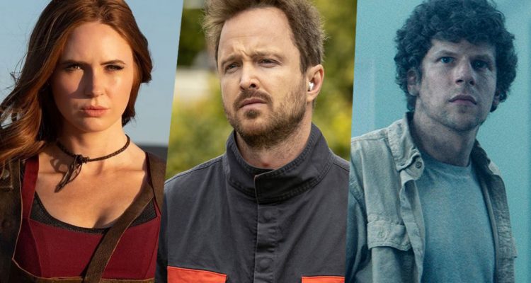 Dual Karen Gillan Jesse Eisenberg Aaron Paul