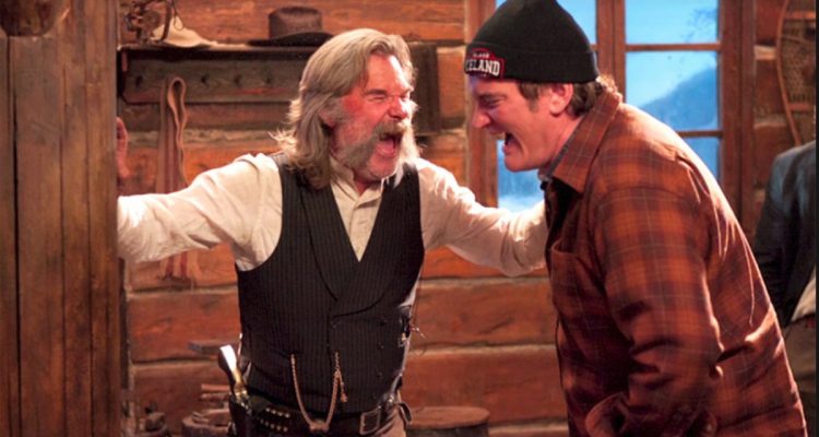 Tarantino laughing hateful eight