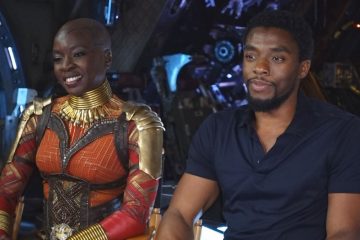 Danai Gurira Chadwick Boseman Black Panther