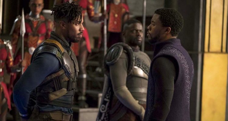 Michael B Jordan Chadwick Boseman Black Panther