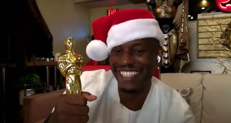 Tyrese Gibson Fake Oscar Trophy