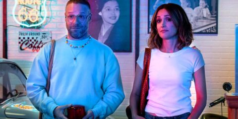 . Seth Rogen and Rose Byrne in "Platonic," premiering May 24, 2023 on Apple TV+.