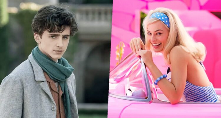 Timothée Chalamet visitou a produção de Barbie