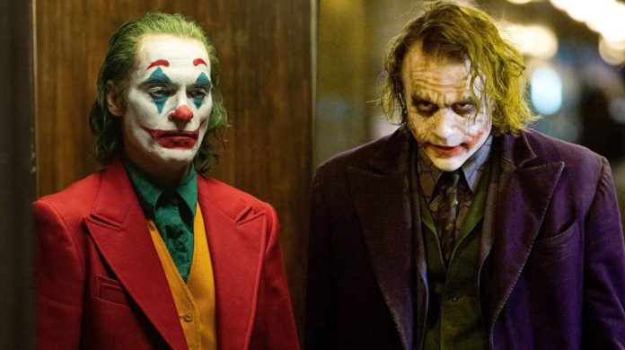 joker joaquin phoenix heath ledger