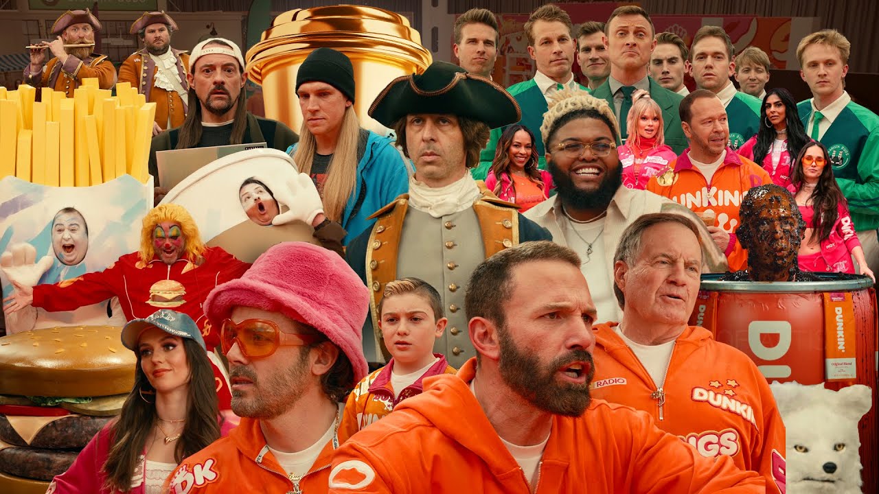 Full Dunkin’ Super Bowl Ad Has The Affleck Brothers, Jeremy Strong & Bill Belichick In Wacky ‘DunKings 2: The Movie’