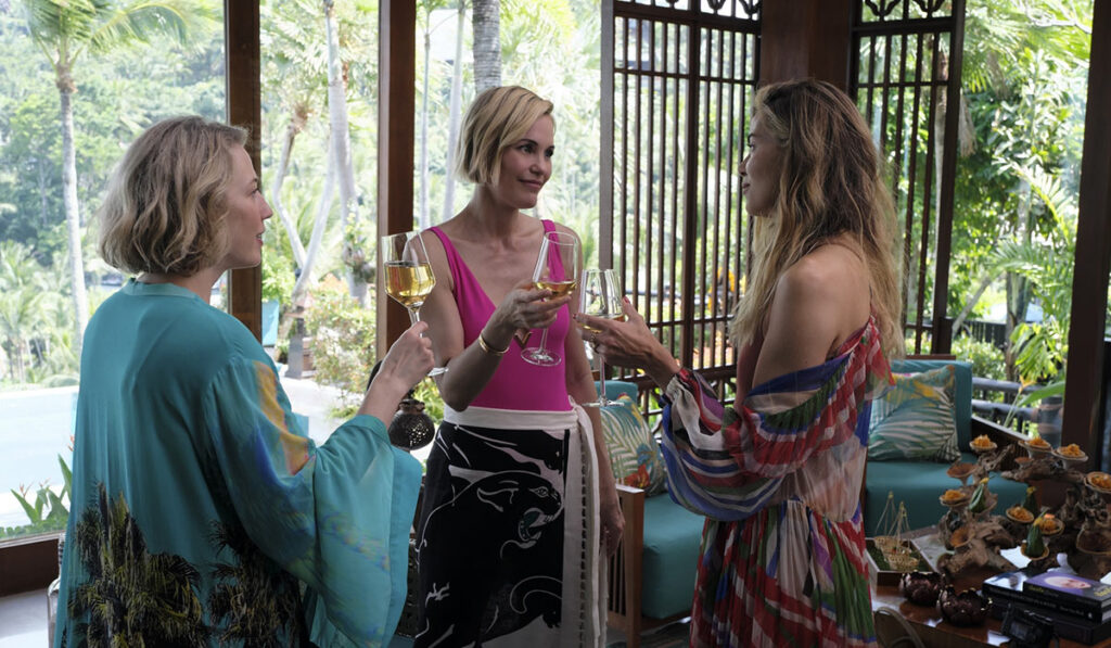 The White Lotus, Carrie Coon, Michelle Monaghan, Leslie Bibb