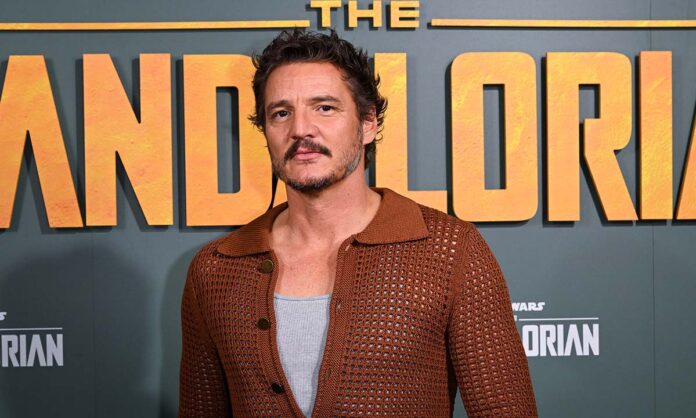 LONDON, ENGLAND - FEBRUARY 22: Pedro Pascal and Jon Favreau attend 'The Forge' experience inspired by the Star Wars series The Mandalorian, to celebrate the launch of The Mandalorian Season 3, on February 22, 2023 in London, England. (Photo by Jeff Spicer/Jeff Spicer/Getty Images for Disney)