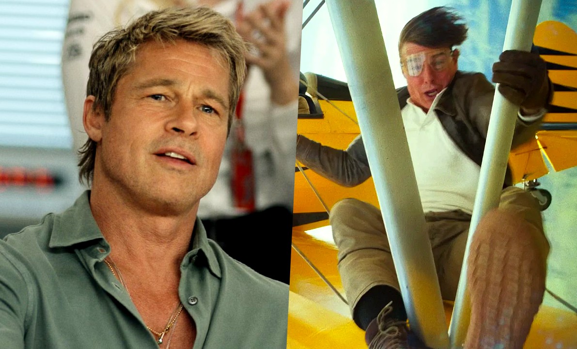 Brad Pitt Open To Reunion With Tom Cruise, But Says “I’m Not Gonna Hang My Ass Off Airplanes & S*** Like That”