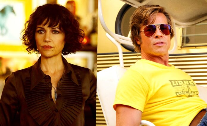 Carla Gugino, Brad Pitt, Cliff Booth, Quentin Tarantino, Netflix, Once Upon A Time In Hollywood