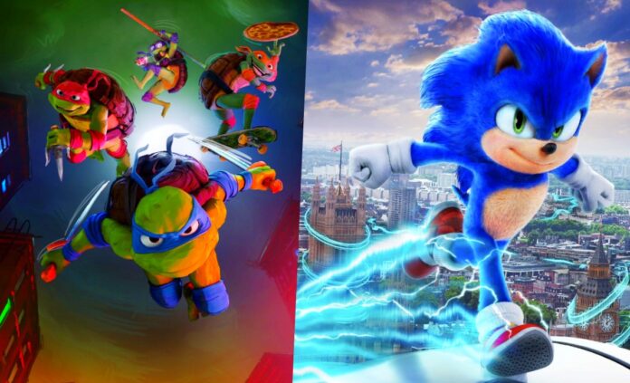 Paramount Pictures, Teenage Mutant Ninja Turtles, Sonic The Hedgehog