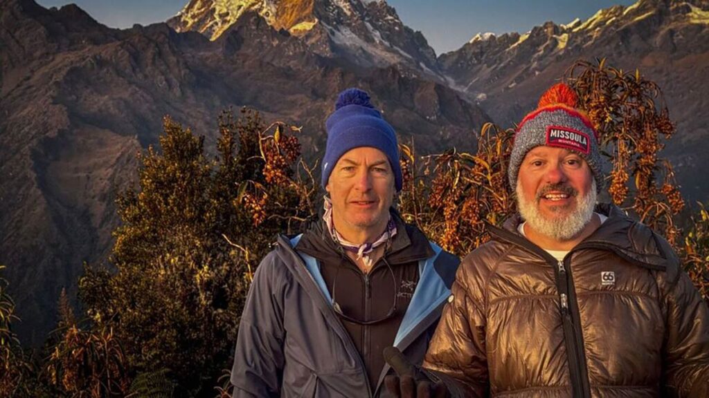 “Bob And David Climb Machu Picchu”